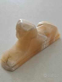 Sfinge egizia in alabastro Vintage 