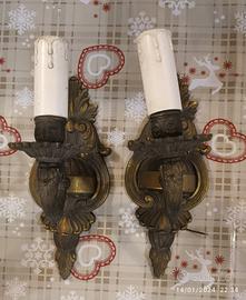 candelabro luce lampadina vintage barocco 