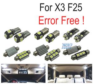 KIT 23 LAMPADE LED INTERNE BMW X3 F25 11-17