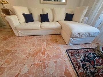 Divano letto angolare con chaise longue contenitor