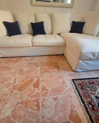 Divano letto angolare con chaise longue contenitor