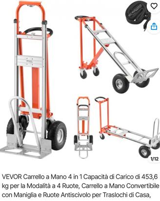 Carrello per trasporto materiale
