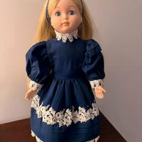 Splendida Bambola in Porcellana (Anni '90) h=45 cm