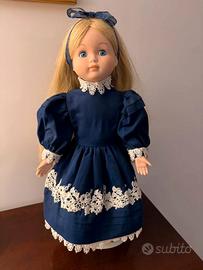 Splendida Bambola in Porcellana (Anni '90) h=45 cm