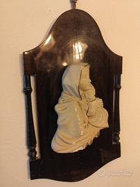 Quadretto madonna con bambino in rilievo 