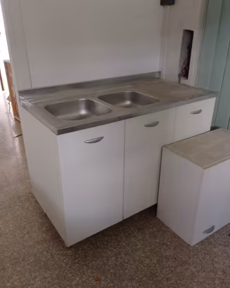 Mobile cucina con lavello doppio