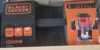 Fresatrice verticale Black e decker 1200w Nuova