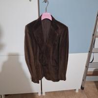 giacca in velluto marrone