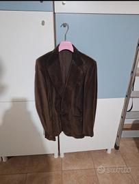 giacca in velluto marrone