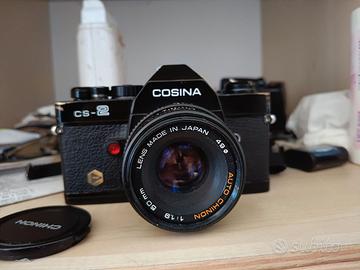Cosina cs2 con Chinon 50mm F1.9 + borsa