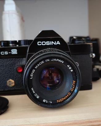 Cosina cs2 con Chinon 50mm F1.9 + borsa