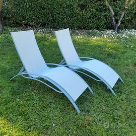 Coppia di 2 Lettini prendi sole