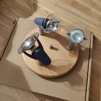 Lampadario a tre luci direzionabili