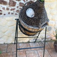 Damigiana arredo con porta svuota pieghevole