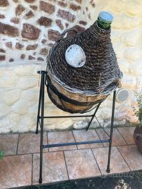 Damigiana arredo con porta svuota pieghevole