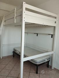 Letto a soppalco ikea una piazza e mezza