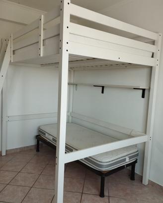 Letto a soppalco ikea una piazza e mezza