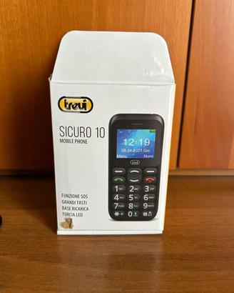 Telefono con basetta d appoggio Trevi sicuro 10