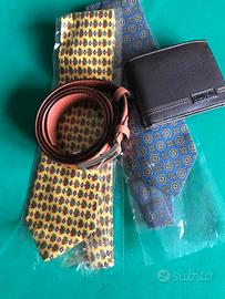 cintura da uomo,portafoglio e cravatte