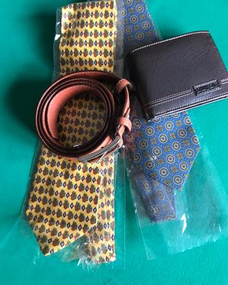 cintura da uomo,portafoglio e cravatte