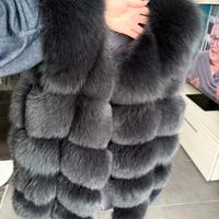 Peliccia gilet volpe taglia S