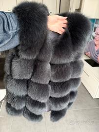 Peliccia gilet volpe taglia S