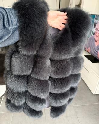 Peliccia gilet volpe taglia S