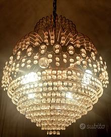 Lampadario con gocce Swarovski