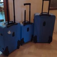 Set 3 valigie trolley blu – diverse misure, ottime