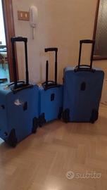 Set 3 valigie trolley blu – diverse misure, ottime