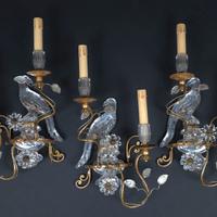 Trittico applique in cristallo RCR anni 50'