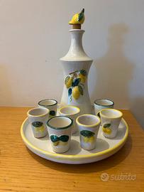 Bicchierini Bottiglia e vassoio x limoncello