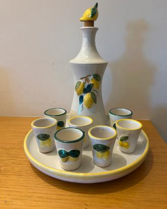 Bicchierini Bottiglia e vassoio x limoncello
