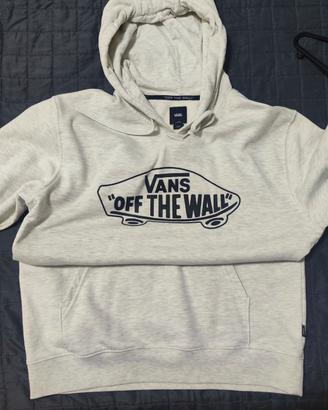 Felpa Vans grigio chiaro con cappuccio taglia L