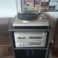 Giradischi Philips con mangiacassette radio mixer