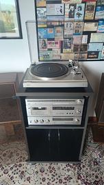 Giradischi Philips con mangiacassette radio mixer