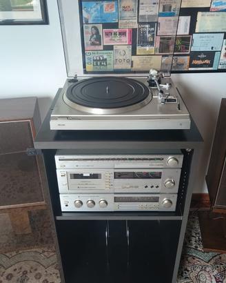 Giradischi Philips con mangiacassette radio mixer
