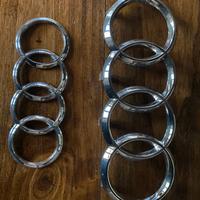 AUDI - pacchetto badge anelli griglia radiatore
