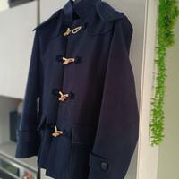 Cappotto uomo Peter Regan blu con cappuccio