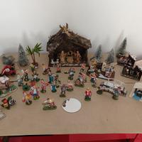 Presepe anni 70 e lucine