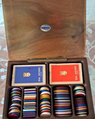 Carte da gioco Dal Negro in cofanetto di legno
