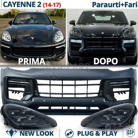 PARAURTI + FARI LED Porsche Cayenne 2 Restyling