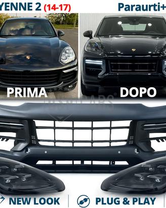 PARAURTI + FARI LED Porsche Cayenne 2 Restyling