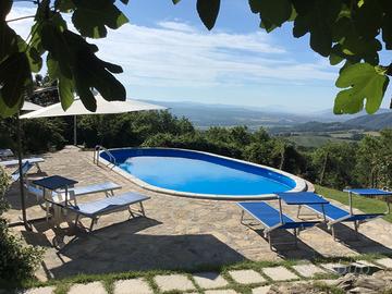 Dal 29 agosto in rustico panoramico nord Umbria