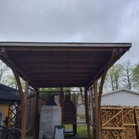 Carport tettoia in legno 480 x 360 cm