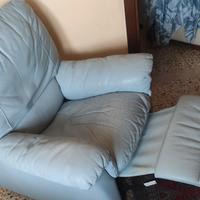 2 poltrone in pelle 