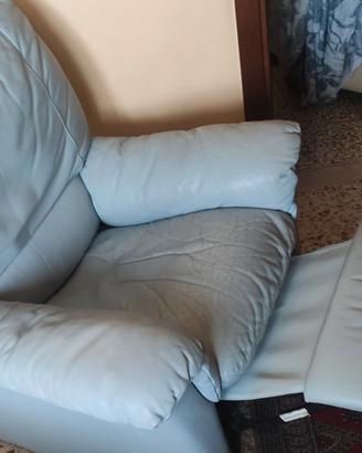 2 poltrone in pelle 