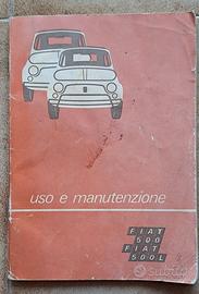 Libretto uso e manutenzione Fiat 500 Fiat 500 L