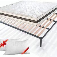 MATERASSO SUPERORTOPEDICO MEMORY FOAM E RETE LEGNO