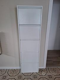Scarpiera slim in acciaio  smaltato